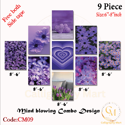 Picture of Home Decor 9pcs Flagship Wallboard for home Decoration Multicolor