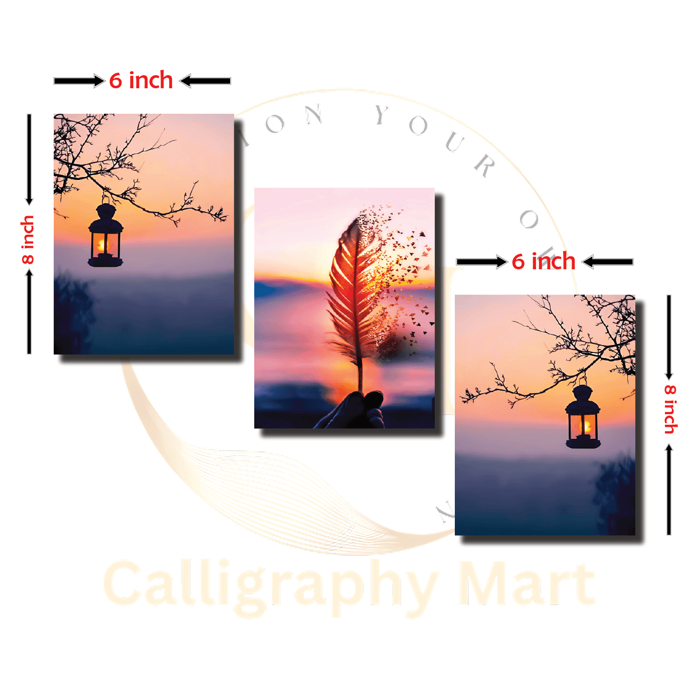 Picture of 3 pcs Most Unique Combo Wallmate set for Home Decoration. Wall Decoration for Home and Office Multicolor