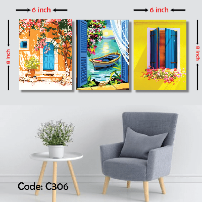 Picture of 3 pcs Most Unique Combo Wallmate set for Home Decoration. Wall Decoration for Home and Office Multicolor