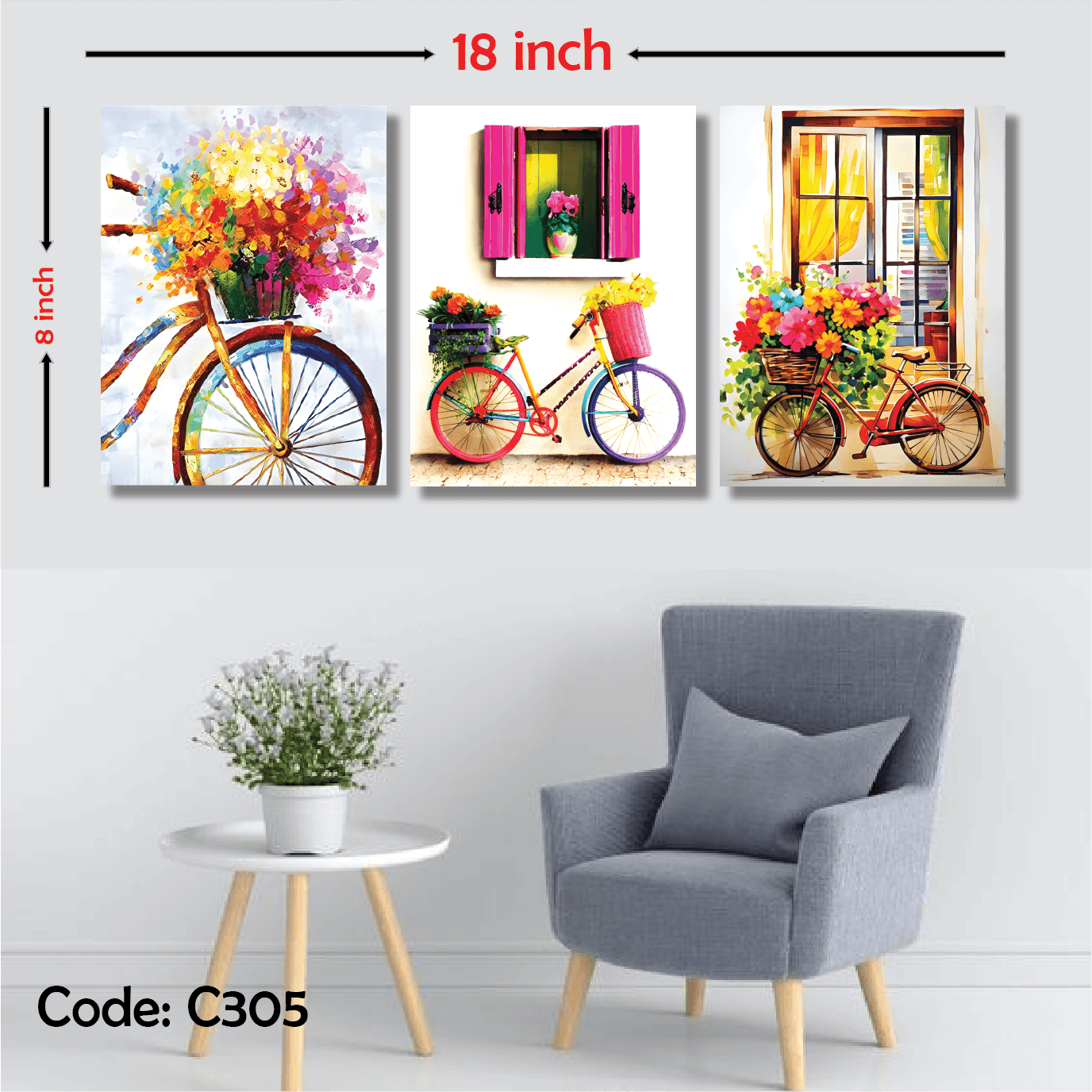 Picture of 3 pcs Most Unique Combo Wallmate set for Home Decoration. Wall Decoration for Home and Office Multicolor