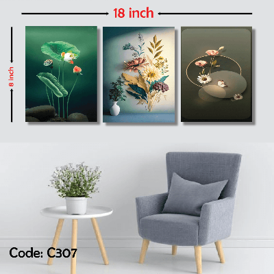 Picture of 3 pcs Most Unique Combo Wallmate set for Home Decoration. Wall Decoration for Home and Office Multicolor