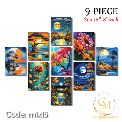 Picture of 9 pcs Most Unique Combo Wallboard set Multicolor