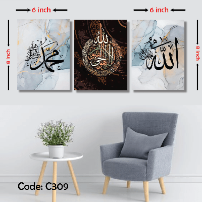 Picture of 3 pcs Most Unique Combo Wallmate set for Home Decoration & Office Multicolor