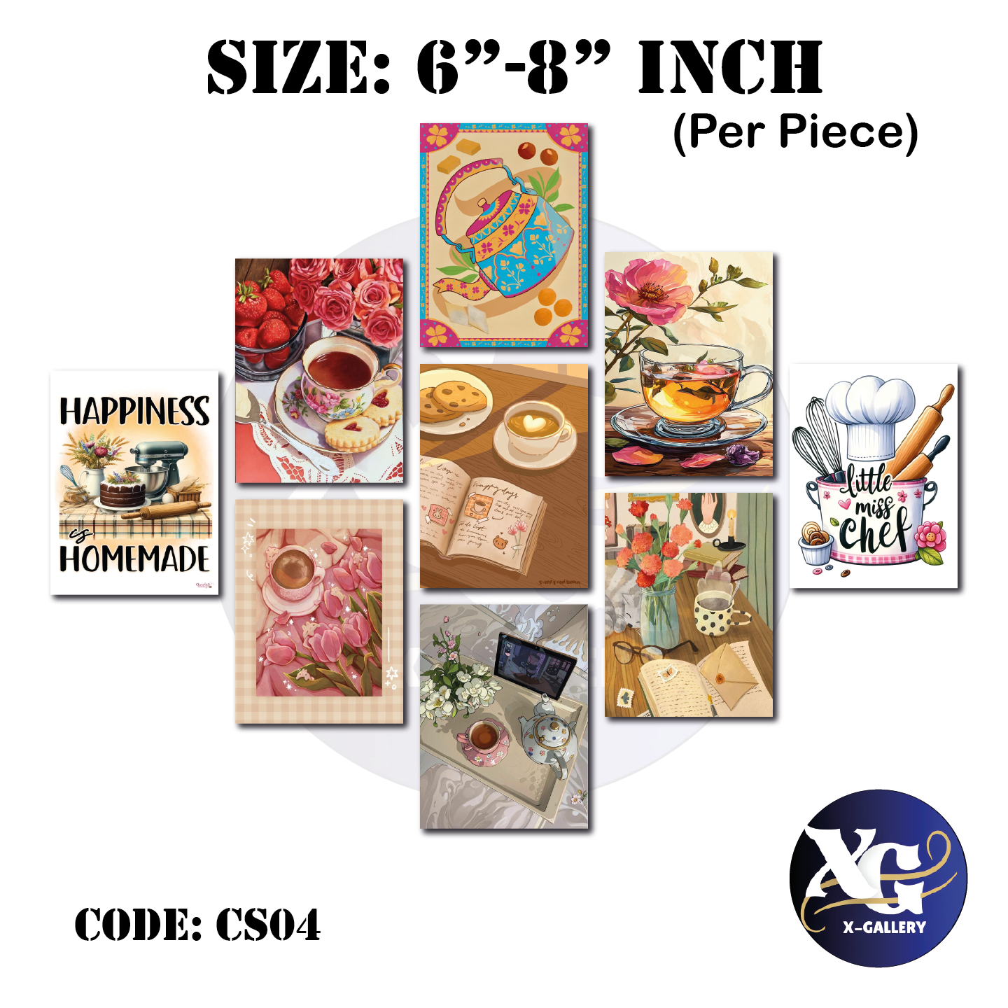 Picture of Home Decor 9pcs kitchen  Wallboard Decoration for Home Multicolor