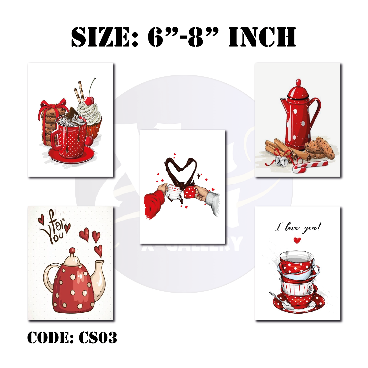 Picture of 5 pcs Kitchen Combo Wallmate set for Home Decoration and Office Multicolor