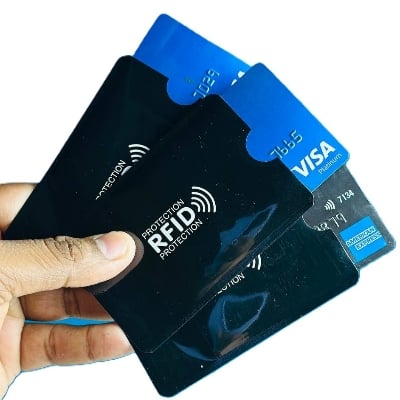Picture of Premium Aluminium Anti Rfid Card Holder NFC Blocking Reader Case Protection(white)