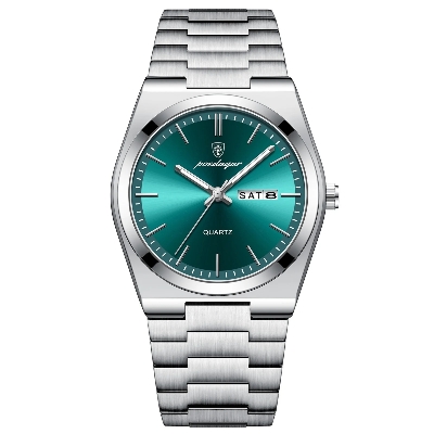 Picture of POEDAGAR 930 Luxury Day Date Stainless Steel  Watch for Men