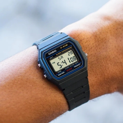 Picture of Classic Fashion F-91W Waterproof Casual Watch – Durable & Stylish for Everyday Wear(Black)
