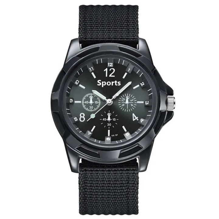 Picture of Fabric Canvas Strap Casual Cool Round Dial Wrist Watch for men - Watch For Men - Watch