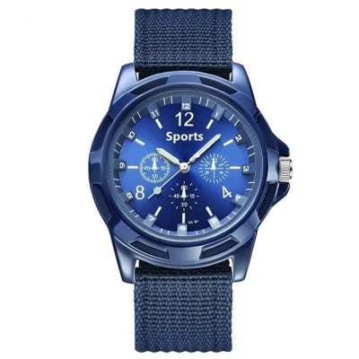 Picture of Fabric Canvas Strap Casual Cool Round Dial Wrist Watch for men - Watch For Men - Watch