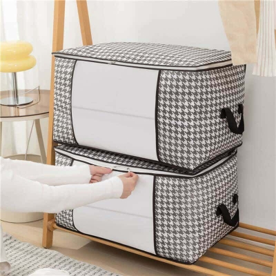 Picture of Winter Cloths & Blanket Organizer Bag with Zipper & Handles