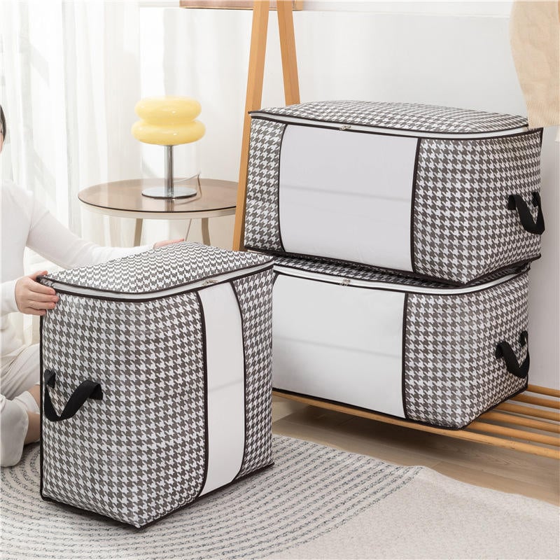 Picture of Winter Cloths & Blanket Organizer Bag with Zipper & Handles