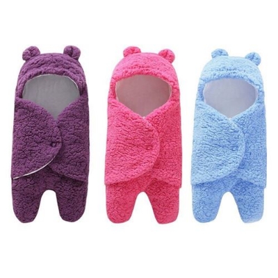 Picture of Baby Sleeping Bag - Ultra-Soft Fleece Newborn Swaddle Wrap for Boys and Girls