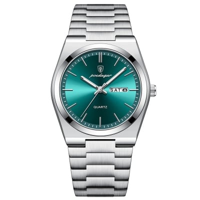 Picture of POEDAGAR 930 Luxury Day Date Stainless Steel  Watch for Men