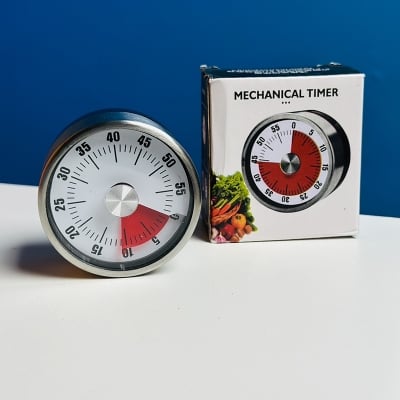 Picture of Magnetic Mechanical  Kitchen Timer Countdown  Alarm Clock(silver)