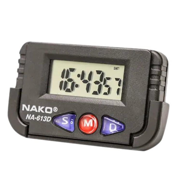Picture of Mini Digital Table Clock for Study ,Office Desk Alarm Clock And Stopwatch(Black)