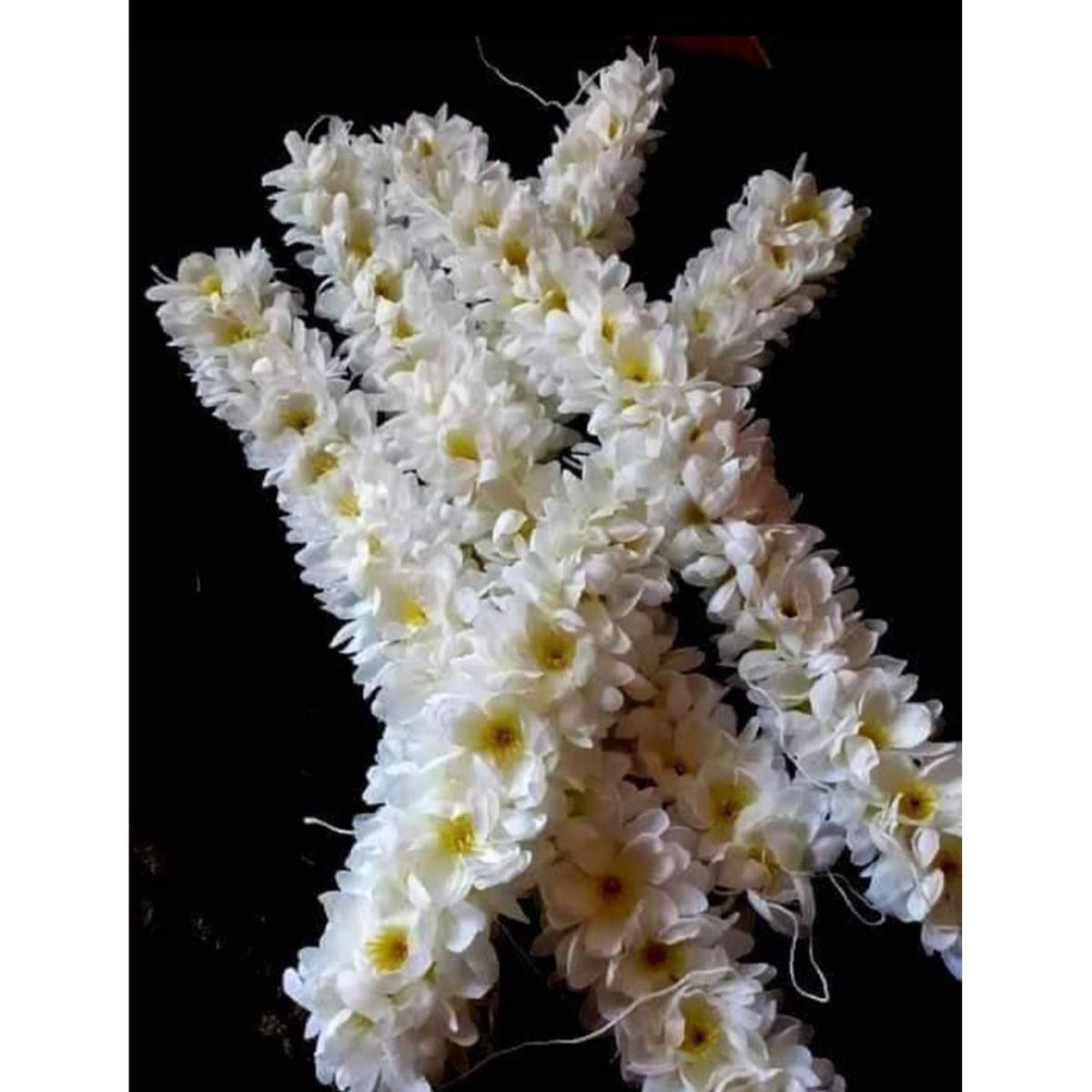 Picture of Artificial Flower gajra for girls and womens - White