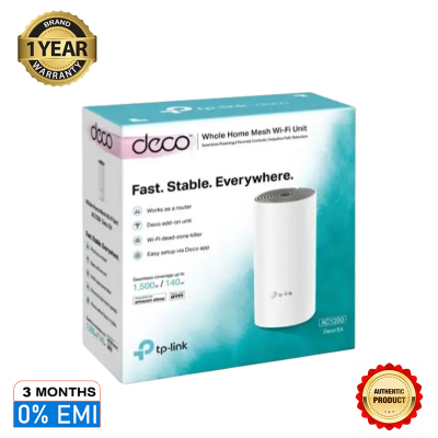 Picture of TP-Link Deco E4 AC1200 Router Whole Home Mesh Wi-Fi System 1 Pack