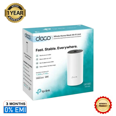 Picture of TP-Link Deco M4 AC1200 Whole Home Mesh Wi-Fi System 1 Pack - Covers up to 2,000 Square Feet