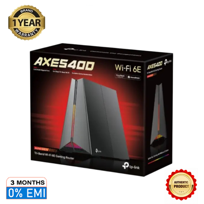 Picture of TP‑Link Archer GXE75 AX E5400 Tri‑Band Wi‑Fi 6E Gaming Router (Wi‑Fi up to 5400 Mbps, 2.5 Gbps WAN/LAN, 4× Gigabit LAN, USB 3.0, HomeShield Security, Game Panel, EasyMesh / Mesh Ready)