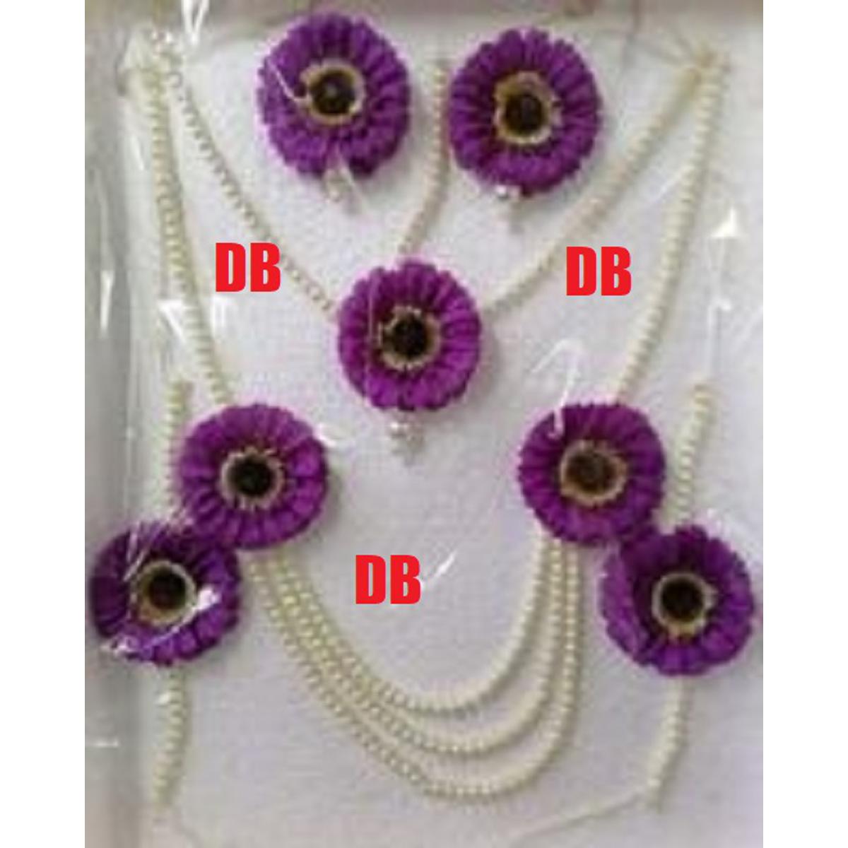 Picture of Artificial Flower Gorgeous Bridal Set 9 pc