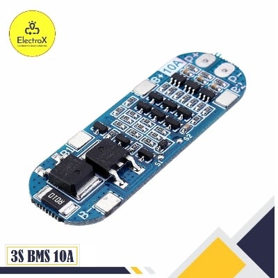 Picture of 3S BMS Module 12V 10A 18650 BMS Charger Module Li-ion Lithium Battery Protection Board Blue