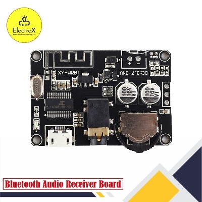 Picture of XY-WRBT DC 3.7-24V Wireless Bluetooth 5.0 Audio Receiver Decoders Stereo 3.5MM Audio Adapter For Amplifier Board Black