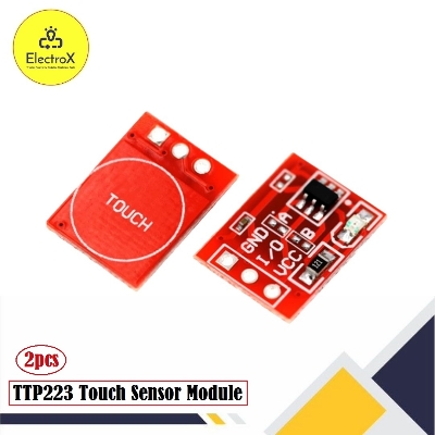 Picture of 2pcs TTP223 Capacitive Touch Sensor Module Red