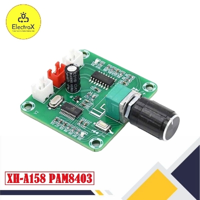 Picture of XH-A158 PAM8403 Bluetooth 5.0 Audio Amplifier Board 5W+5W Ultra Clear Stereo Wireless Speaker AMP DC 5V Green