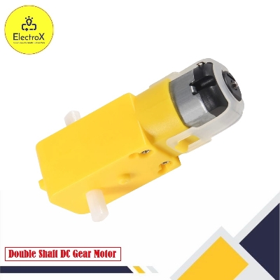 Picture of 3v-12v BO Dc Motor Dual Shaft Smart Plastic Car Robot Gear for Arduino Science Projects Yellow
