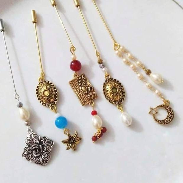 Picture of New Design Queen brooch Hijab Safety Pin for Girls and Women - Multicolor