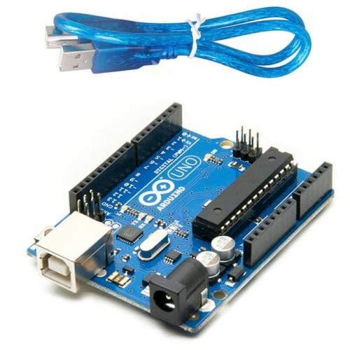 Picture of Arduino Uno R3 Microcontroller and Usb Cable()