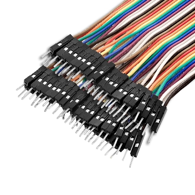 Picture of 20 pcs Male to Male Jumper Wire- connection wire for breadboard(Blue)