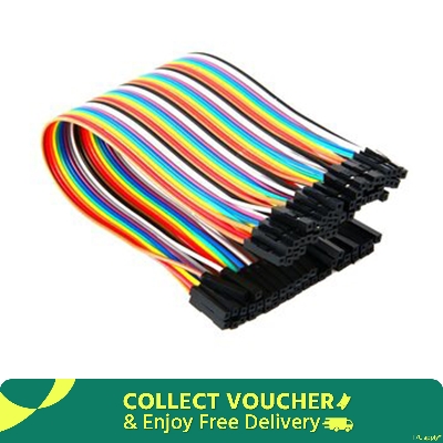 Picture of 20 pcs Female to female Jumper Wire - connection wire for Breadboard(Multicolor)