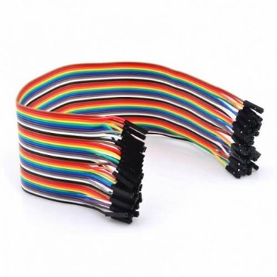 Picture of 20 pcs Female to female Jumper Wire - connection wire for Breadboard(Multicolor)