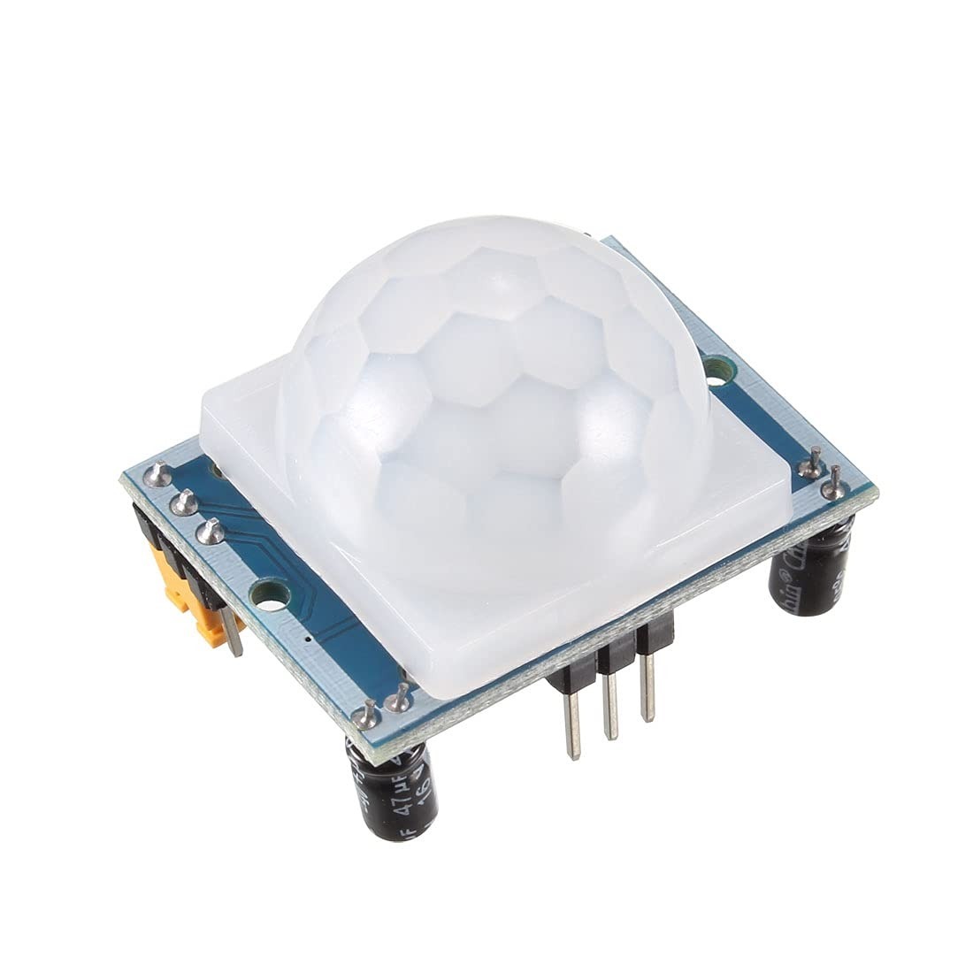 Picture of PIR Motion Sensor Module - HC SR 501 for Arduino projects(Blue)