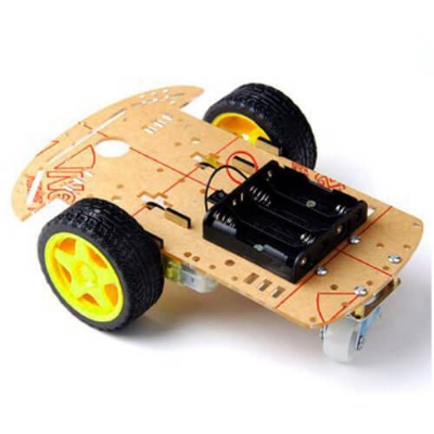Picture of 2 wheel robotic chasis for arduino robotics and stem projects(Beige)