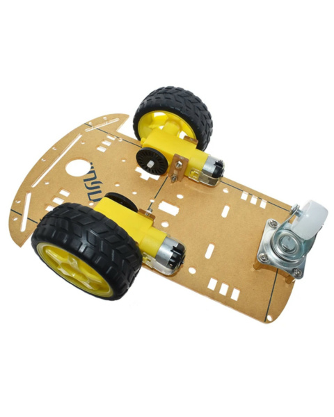 Picture of 2 wheel robotic chasis for arduino robotics and stem projects(Beige)