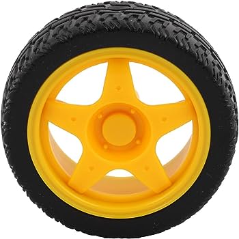 Picture of Rubber Wheel for DIY RC and Robotics Projects - 1 PC(Yellow)