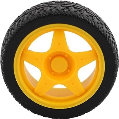 Picture of Rubber Wheel for DIY RC and Robotics Projects - 1 PC(Yellow)