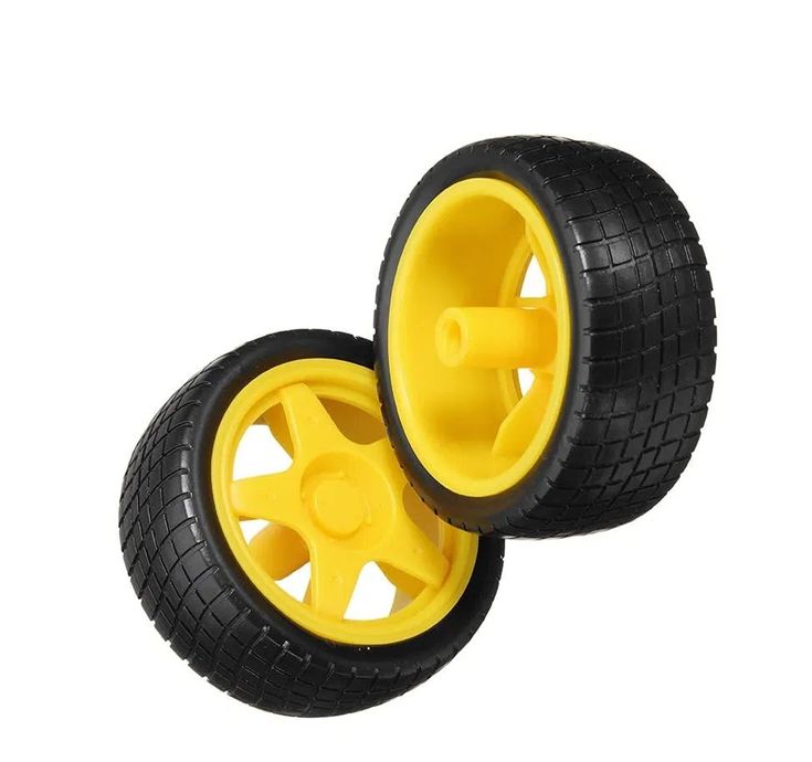 Picture of Rubber Wheel for DIY RC and Robotics Projects - 1 PC(Yellow)