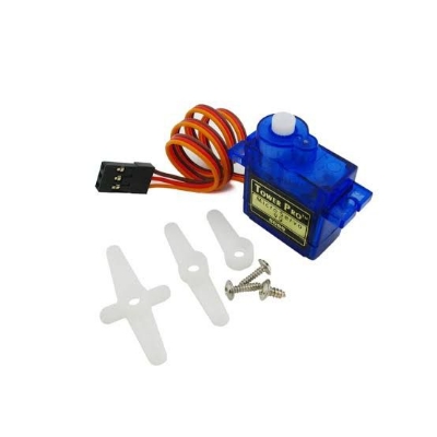 Picture of SG 90 servo motor for DIY projects with Arduino Raspberry pi Robotic Arm making(Blue)