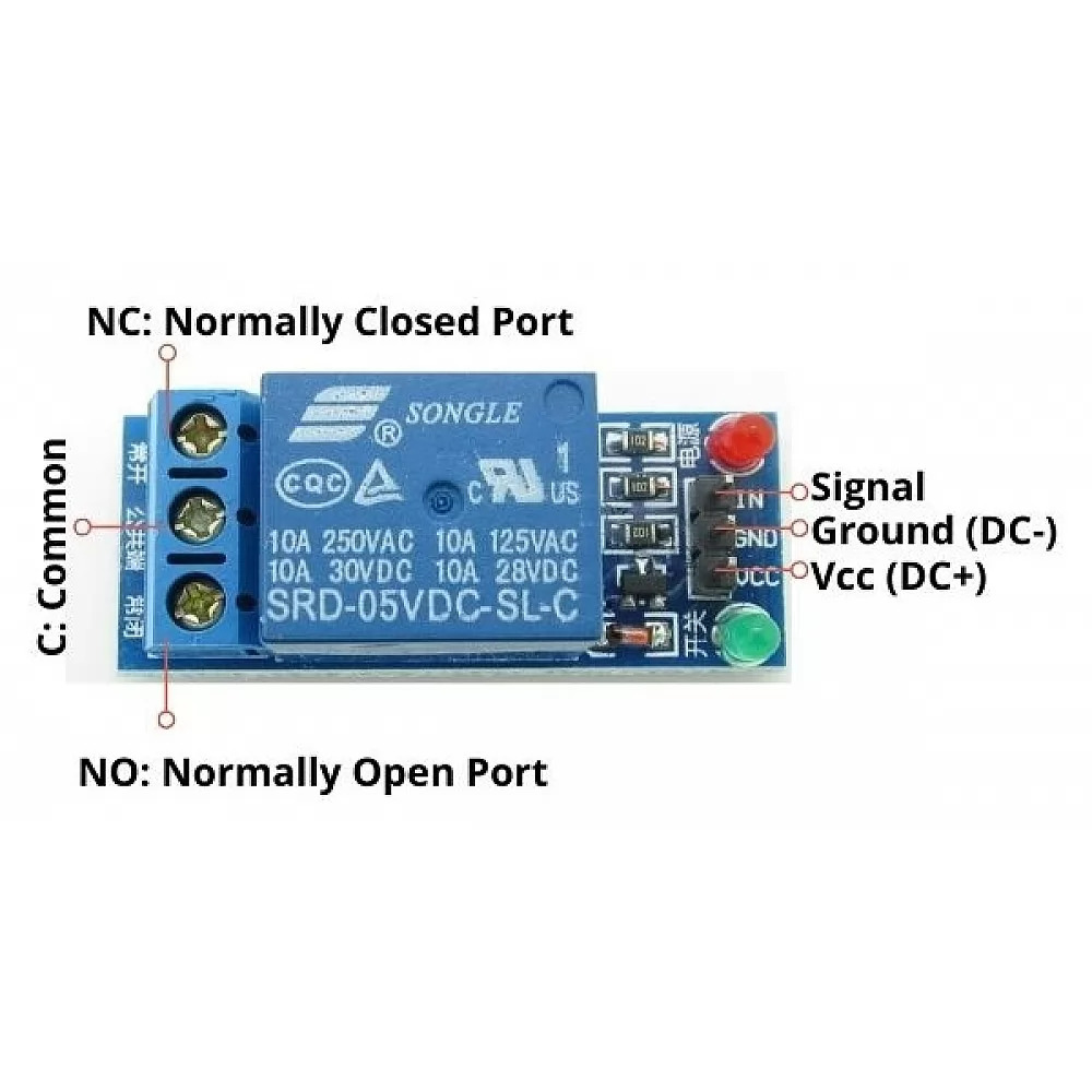 Picture of 1 Channel 5v  Relay Module(Blue)