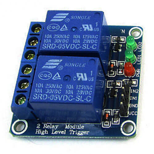 Picture of 2 Channel 5v Relay Module(Blue)