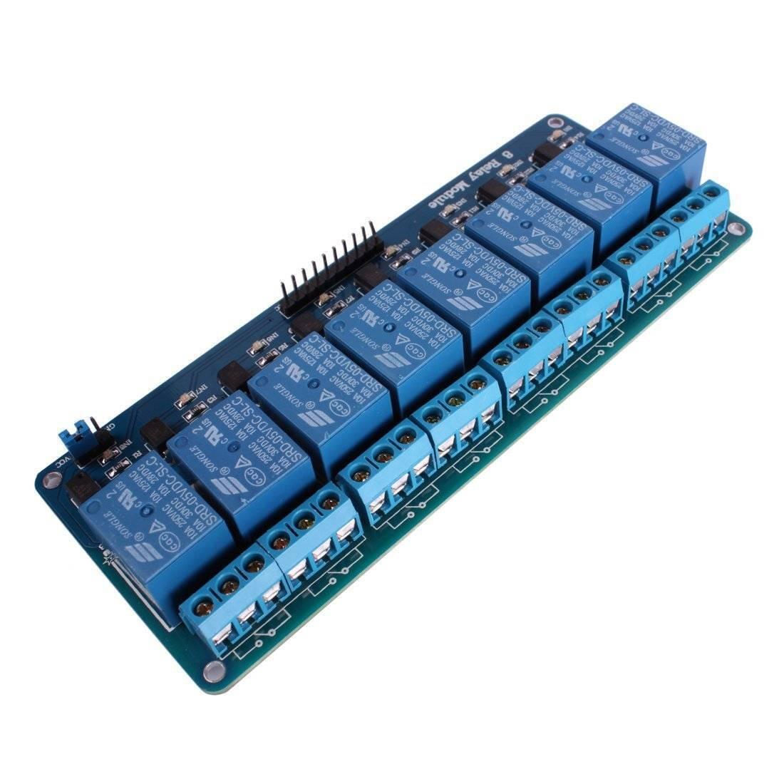 Picture of 8 channel relay Module 5v DC for Arduino uno/mega/nano(Blue)