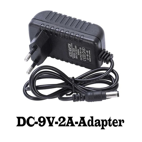 Picture of Dc 9V 2A Ac Adapter charger power supply - Black(Black)