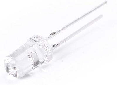 Picture of 100 pcs White LED for Arduino and DIY projects -5mm(White)