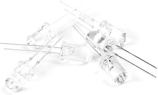 Picture of 100 pcs White LED for Arduino and DIY projects -5mm(White)