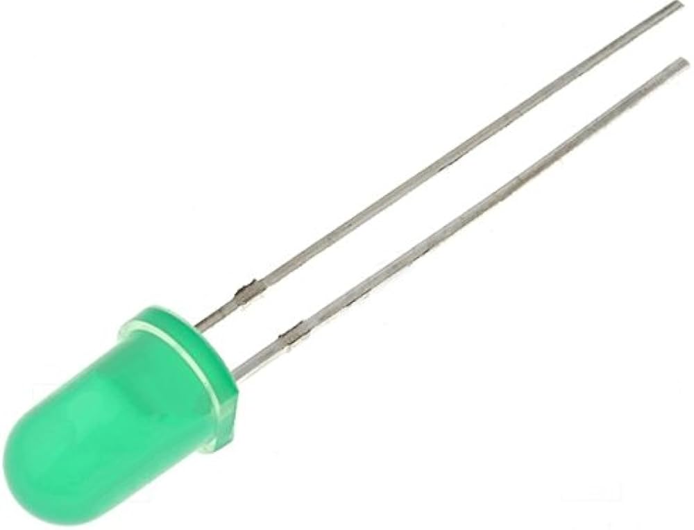 Picture of 100 pcs green led for Arduino and DIY projects- 5mm(Green)