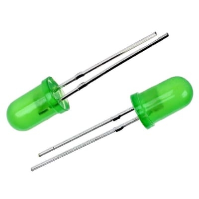 Picture of 100 pcs green led for Arduino and DIY projects- 5mm(Green)